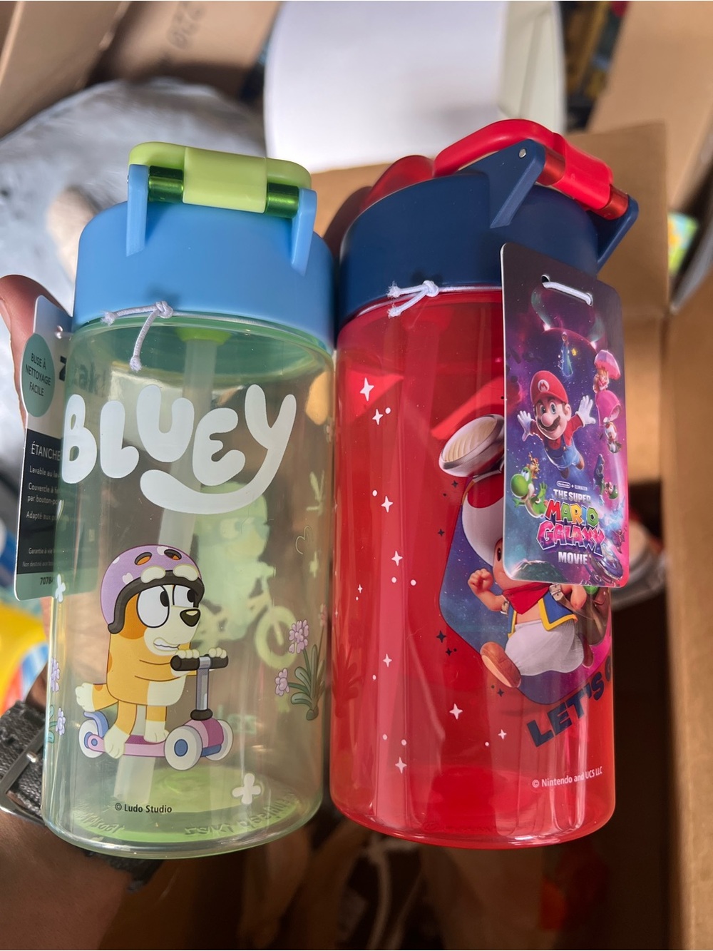 16-ounce Zak Designs Jubilation plastic water bottles